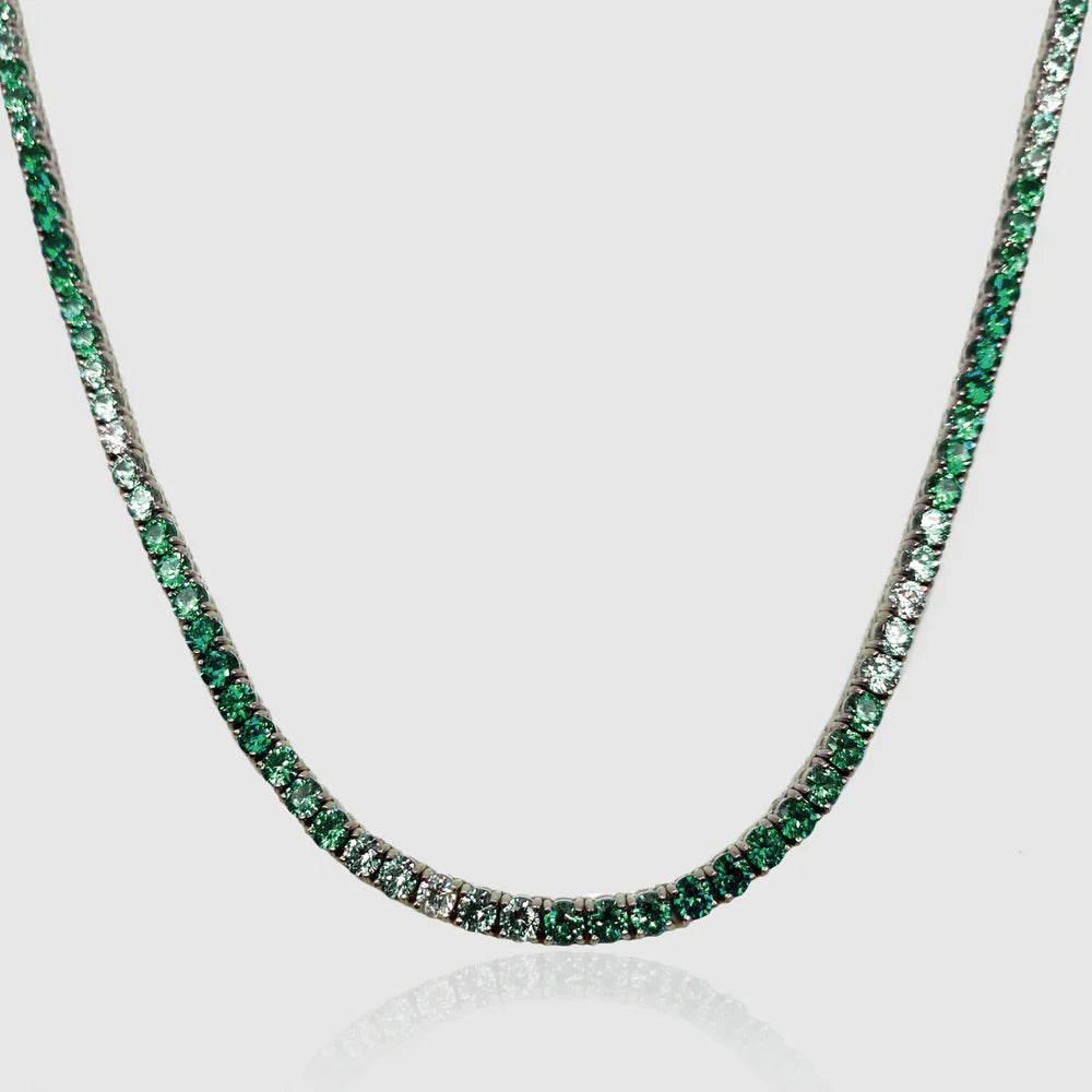 GIA 16.86cts Diamond Emerald 18K Gold Drop Tennis Necklace – Wish Fine  Jewelry
